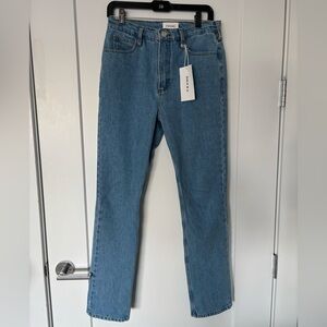 NWT Frame Le High’N’Straight jeans size 27 in wash meadow